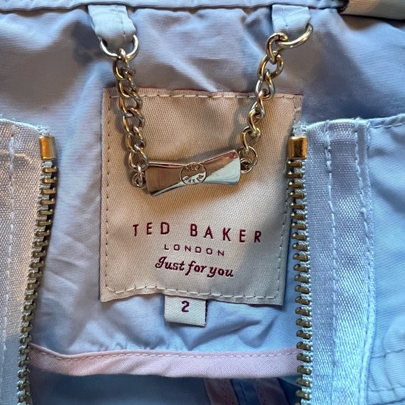Ted Baker London Rain Jacket size 6, Tiffany Blue - Picture 2 of 11